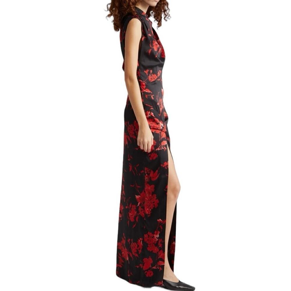 Puppets and Puppets Ringer Floral Print Draped Dress size 8 - Picture 3 of 11